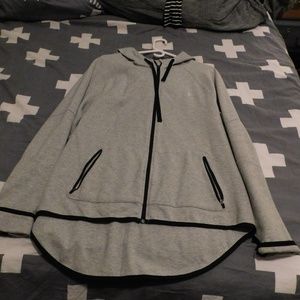 Gray Athletic Jacket - High-Low